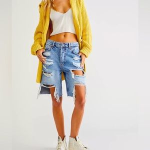 NWOT Free People We the Free Big Sur Coast Boyfriend Shorts